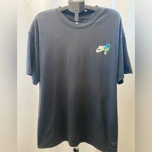 Nike Black Short-Sleeve Tee with Palm Logo